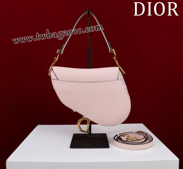 Dior专柜新款迪奥高仿原单长肩带大小号牛皮马鞍包手拎斜挎包 djfk1811